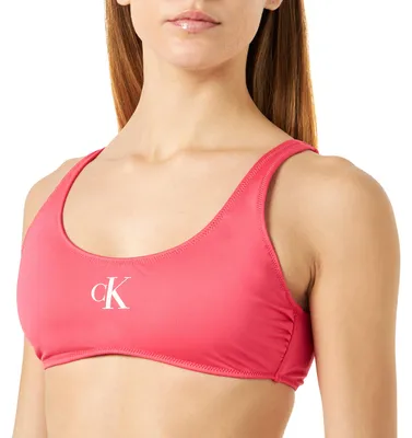 Produktbild von Calvin Klein Damen Bikini Oberteil ohne Bügel, Rosa (Pink Flash), M