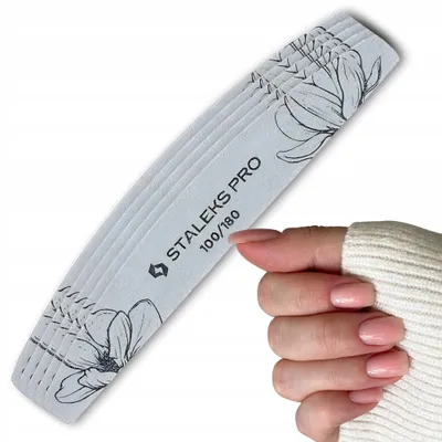 Produktbild von Staleks Nagelfeile Halbmond 100/180 5 Stück Selleno
