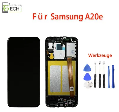 Produktbild von LCD Display mit Rahmen für Samsung A20e A202F Touch Screen Bildschirm Werkzeuge