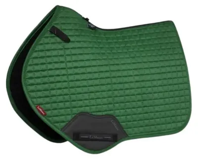 Image de Tapis de selle LeMieux Suede Close Contact, couleur : vert chasseur, taille : L