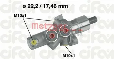 Produktbild von METZGER 202-175 Bremszylinder Hauptbremszylinder passend für MERCEDES-BENZ 190 (W201) C-Klasse Limousine (W202)