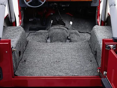 Zdjęcie produktu dla Zestaw dywaników szary Dywanik wewnętrzny Jeep Wrangler YJ 87-95