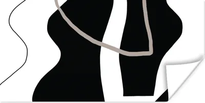 Produktbild von MuchoWow® Poster Abstrakt - Minimalismus - Design 150x75 cm - ohne Rahmen