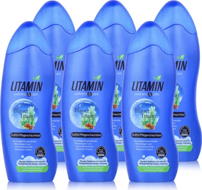 Produktbild von LITAMIN Duftöl-Pflegeschaumbad Blauer Traum 750ml Wellnes & Care (6er Pack)
