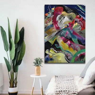 Produktbild von Wallity, 70100KANDINSKY019- VSL1154, Bunt, Leinwandbilder, 70 x 100 cm, 100% Leinwand