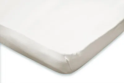 Produktbild von Eleganzzz Topper-Spannbetttuch Jersey Stretch – Elfenbein  – 90x210/220 - 100x200  – weich & dehnbar
