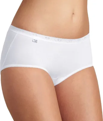 Produktbild von Sloggi Women Basic Midi, dames midi slip (4-Pack), wit