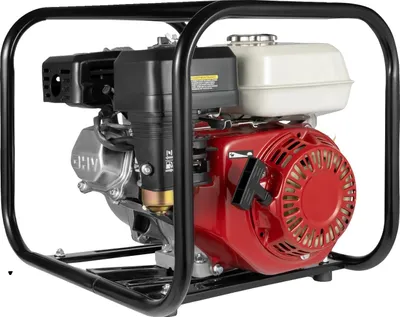 Image de Pompe à eau agricole, moteur à essence de 6,5 CV, débit élevé, noire