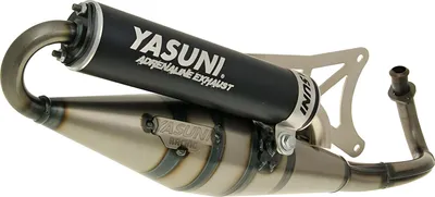 Produktbild von Yasuni Auspuffanlage Scooter Z mit Zulassung, schwarz kompatibel mit Piaggio, Piaggio Typhoon, Gilera Runner Aprilia SR R LC Street NRG Power AC Extreme Zip 2 Sfera Restyling