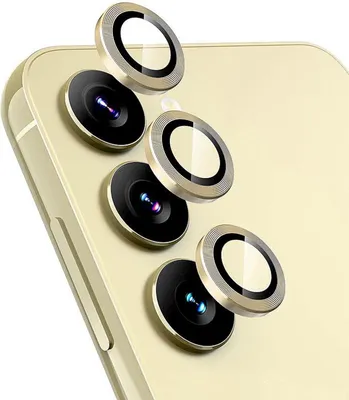Image de Pour Samsung Galaxy S25 FE 5G anneau de protection en aluminium caméra + H9 verre trempé dur or