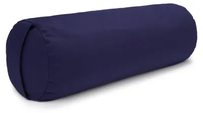 Produktbild von yogabox Yoga und Pilates Bolster / Yogarolle D - regional hergestellt - marine 65 x 22 x 22 cm Buchweizenschalen