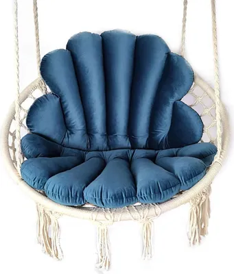 Produktbild von Love Gifts® Hängesessel ohne Gestell, Hängesessel Indoor mit Zwei Kissen optimal für den für Innenbereich wie Wohnzimmer & Kinderzimmer geeignet