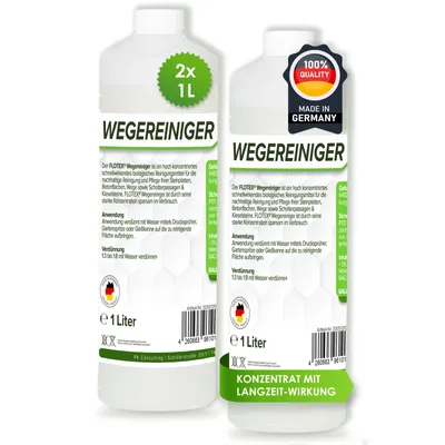Produktbild von Flotex Wegereiniger Konzentrat, 2 x 1L Steinreiniger für Terasse und Pflaster