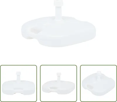 Immagine prodotto di The Living Store Supporto per ombrellone Sabbia/Acqua 16 L Plastica bianca