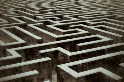 Produktbild von Fototapete - Labyrinth 375x250cm - Vliestapete