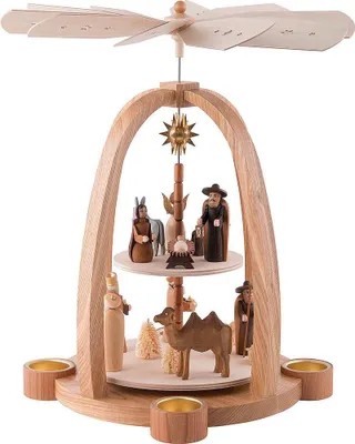 Imagen del producto de Pirámide de dos pisos que representa el nacimiento de Cristo (41 cm) de Knuth Neuber