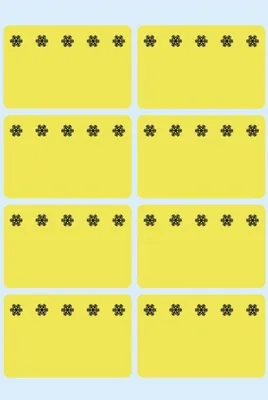 Productafbeelding van Herma 3771 diepvriesetiketten, geel, 26x40 mm, met ijskristalmotief, 48 stuks.