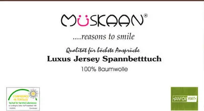 Produktbild von Jersey Spannbettlaken 180x200 - 200x200 cm Braun - 100% Baumwolle
