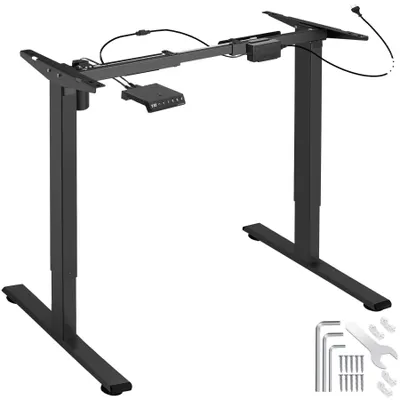 Produktbild von tectake® Höhenverstellbarer Schreibtisch Piotr 85 - 129 x 65 x 71 - 121 cm