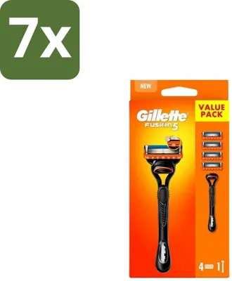 Obrázek produktu pro Držák holicího systému Gillette Fusion5 + 4 žiletky – hromadné balení – 7 kusů