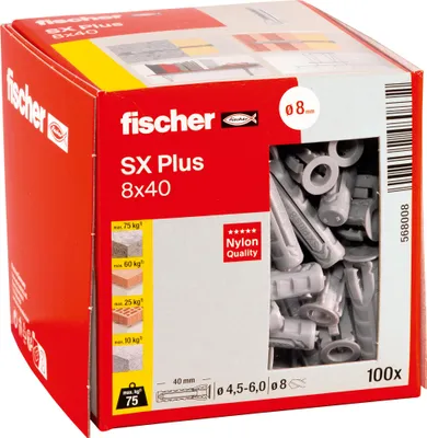 Produktbild von Fischer Dübel SX Plus 8x40 100 St.