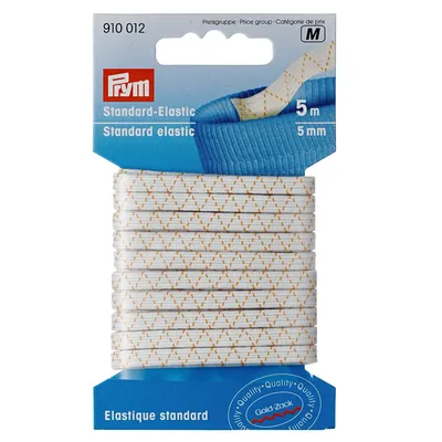 Produktbild von Prym Standard-Elastic weiß 5 mm 5 m Gummiband  