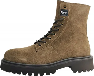 Immagine prodotto di Stivali da uomo Blauer USA Buxton, in pelle marrone, con lacci, ideali per il tempo libero