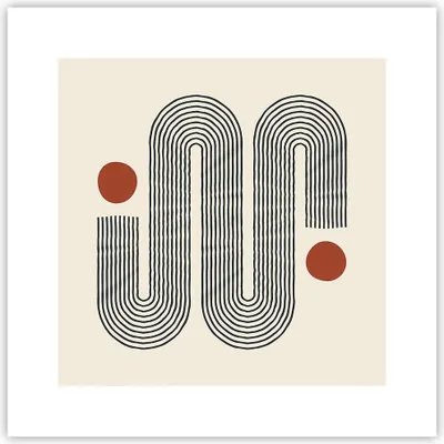 Produktbild von Poster - Poster ohne Rahmen - Minimalistisch Modern Abstraktion - 30x30 cm - Wand Bild - Wanddeko - Wandbilder - Kunstposter - Wandposter - Bilder - Kunstdruck - Wanddekoration - P2XAC30x30-4901
