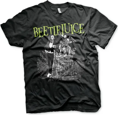 Immagine prodotto di Maglietta Beetlejuice Headstone - Grande - Nero