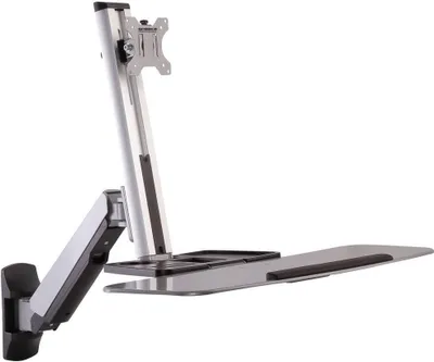 Produktbild von SpeaKa Professional Monitor-Wandhalterung SP-MM-705 1 Display(s) 33,0 cm (13) - 81,3 cm (32) Silber Höhenverstellbar,