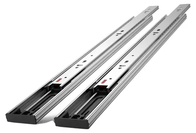 Image de VEVOR Glissières de tiroir 10 paires de glissières à billes 457,2 mm Silencieuses à fermeture douce 45,4 kg Montage latéral Glissières en acier Sortie totale pour étagère Armoire Cuisine