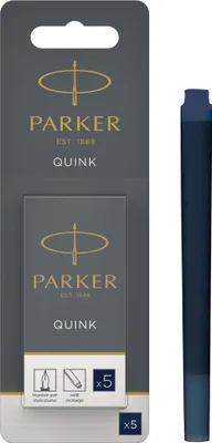 Immagine prodotto di PARKER 1950404 PARKER Großraum-Tintenpatronen QUINK, im Blister,schwarzblau