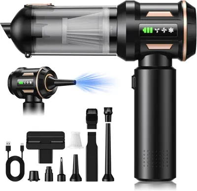 Produktbild von 2026 Handstaubsauger Akku 28000 Pa, kabellos, 4-in-1 Mini Auto-Staubsauger, bürstenloser Motor, Ein-Knopf-Staubentleerung, für Auto, Zuhause