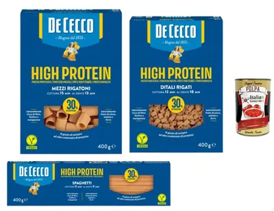 Produktbild von De Cecco Italian Gourmet De Cccco High Protein pasta italiana Mix vegan 3 x 400g