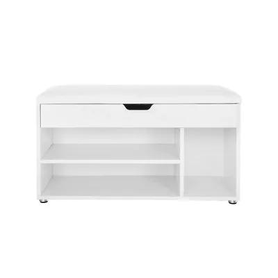 Productafbeelding van Binnen- en buitenschoenenbank Elna - Opbergruimte - Schoenenbank voor de hal - 80x30x44 cm