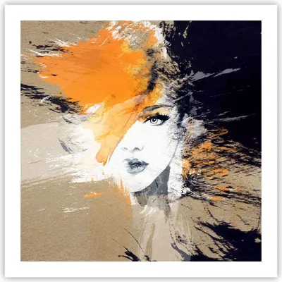 Produktbild von Poster - Poster ohne Rahmen - Abstraktion Frau - 60x60 cm - Wand Bild - Wanddeko - Wandbilder - Kunstposter - Wandposter - Bilder - Kunstdruck - Wanddekoration - Wandbild - P2XAC60x60-3656