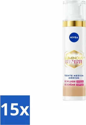 Produktbild von NIVEA – Cellular LUMINOUS 630 CC Cream Medium – Getönte Tagescreme – Gegen Pigmentflecken – LSF 30 – 40 ml - Vorteilspack - 15 Stücke