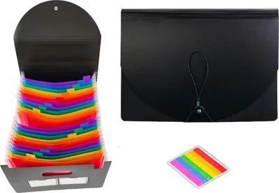 Image de Classeur à intercalaires avec onglets colorés pour documents A4