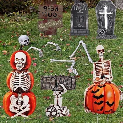 Immagine prodotto di Grande decorazione a tema fantasmi per feste in giardino, 90 cm, per esterni