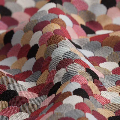 Productafbeelding van Jacquard-motief met schubben, roze kleur