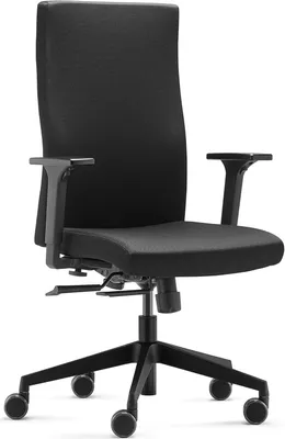 Produktbild von Trend Office Strike Plus Comfort SK 9248 Bürodrehstuhl, schwarz, vollständig gepolsterte Rückenlehne, integrierte Lordosenstütze, von Dauphin