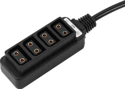 Produktbild von Fotostromversorgung Kamera 1 bis 4 D-Tap-Splitterkabel (Federspiralkabel)