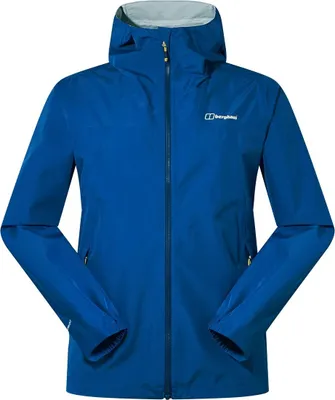 Wasserdichte Deluge Pro 3.0 Jacke von Berghaus in Blau; Hardshelljacke für Herren mit Kapuze.