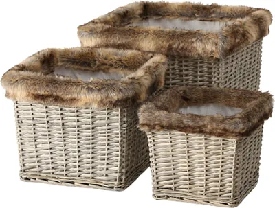 Produktbild von Boltze Gruppe Weidenkorb grau 37 cm ( 1 Stück )