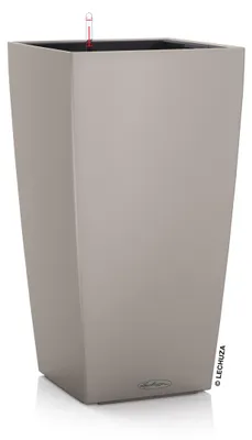 Obrázek produktu pro Samozavlažovací květináč Lechuza Cubico Barevná 30 x 30 x 56 cm pískově hnědá včetně zavlažovacího systému, vložky na rostliny, substrátu a ukazatele hladiny vody