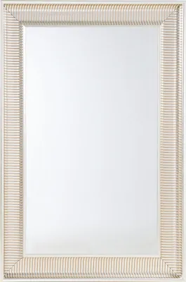 Produktbild von BELIANI Lustro wiszące złote 60 x 90 cm syntetyczna rama styl nowoczesny glam