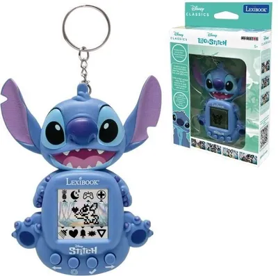Immagine prodotto di Console portatile Lexibook Stitch, display a colori, compagno virtuale, dai 5 anni in su, portachiavi integrato