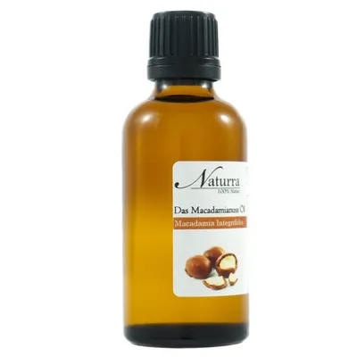 Bio Macadamianussöl 50ml kaltgepresst unraffiniert nativ vegan Hautöl Naturkosmetik