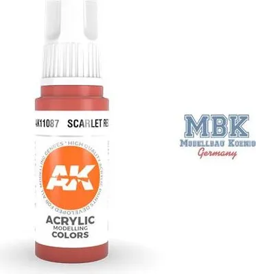 Imagen del producto de AK Interactive S.L. AK-11087 Rojo Escarlata (3ª Generación)