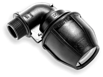 Produktbild von PE Winkel AG 32mm x 3/4 Zoll Fitting für PE-Rohre
